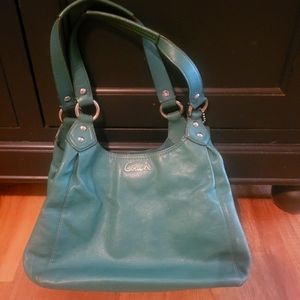 Coach Shoulder Bag Dark Teal